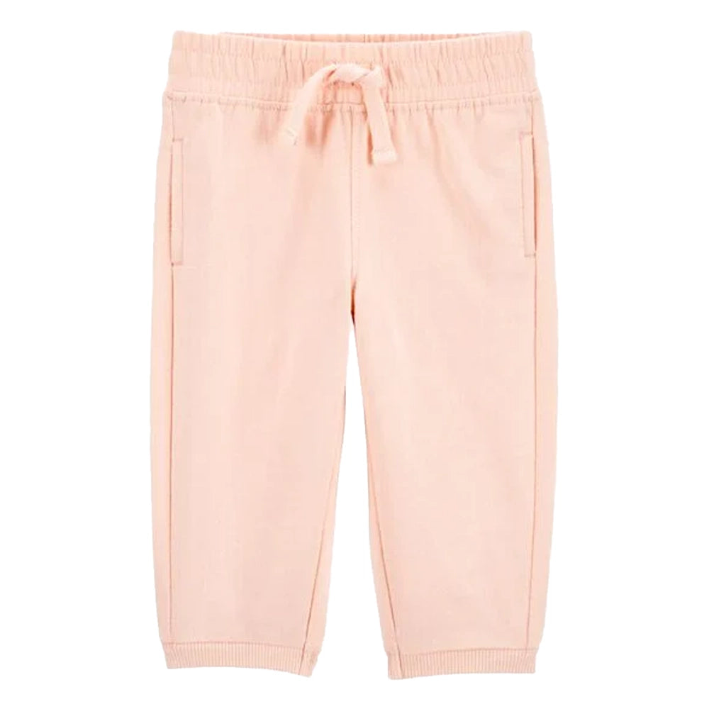Pantalón de jogging de felpa sin cierre para Bebé Carter's - Rosa