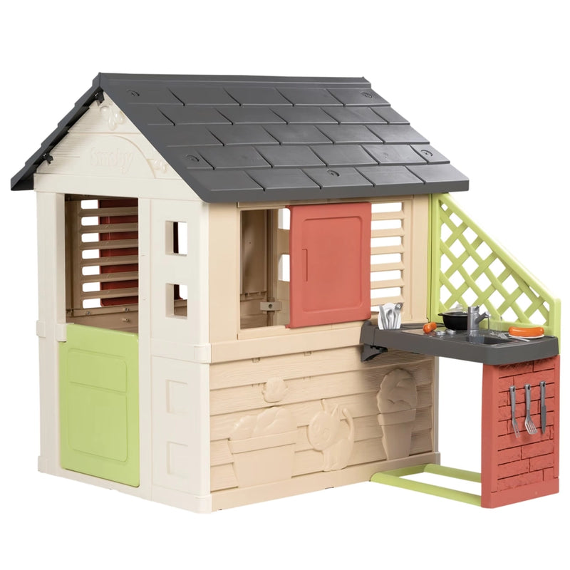 Smoby Casa Nature y cocina de verano 2A+