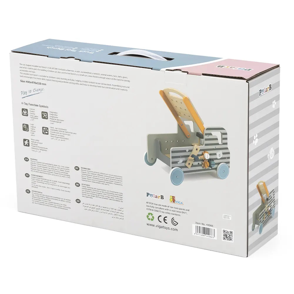 Viga Toys PolarB Trotteur Educatif avec Outils 18M+