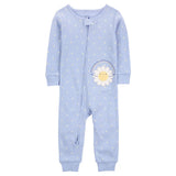 Grenouillère en Coton Sans Pieds Carter's - Bleu