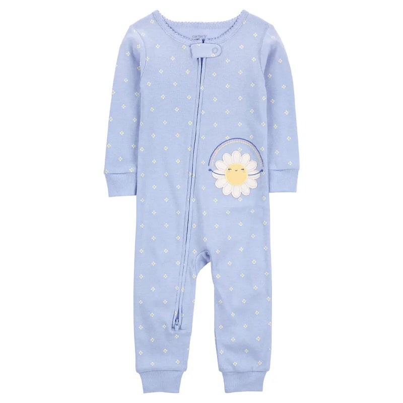 Grenouillère en Coton Sans Pieds Carter's - Bleu