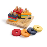 Eurekakids Puzzle à Encastrer Montessori 2en1 18M+