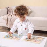 Viga Toys PolarB Puzzle Plat avec Poignées Animaux 18M+