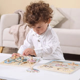 Viga Toys PolarB Puzzle Plat avec Poignées Animaux 18M+