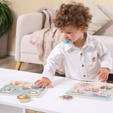Viga Toys PolarB Puzzle Plat avec Poignées Animaux 18M+