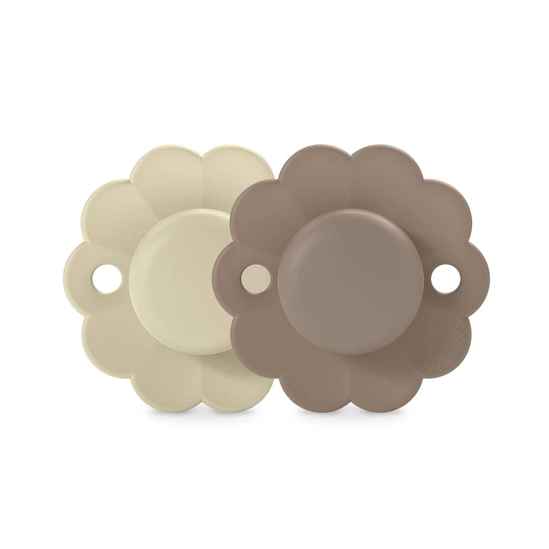 Suavinex Pack of 2 Physiological Pacifiers 6-18M - Gray & Umber