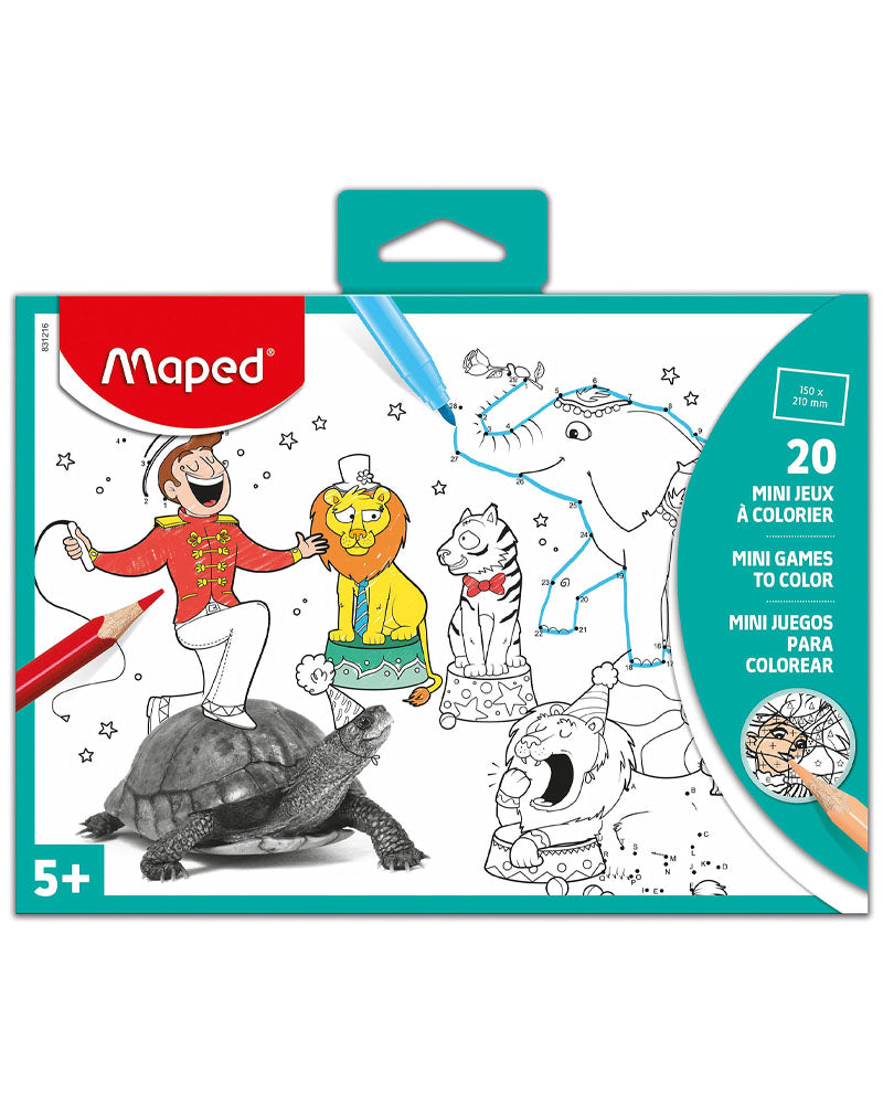 Maped Mini Coloring Game 20 Sheets in Pocket - Green