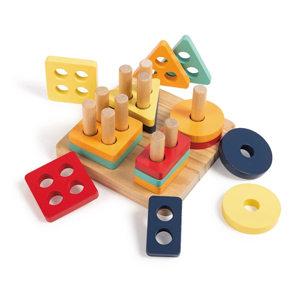 Eurekakids Puzzle à Encastrer Montessori 2en1 18M+