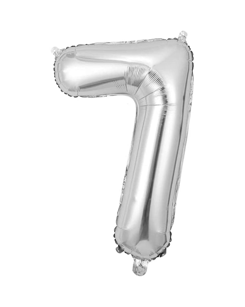 Ballon Numéro 7 18" - Argenté