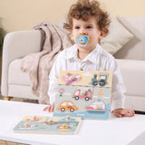 Viga Toys PolarB Puzzle Plat avec Poignées Animaux 18M+