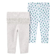 Lot de 2 Leggings à Enfiler Carter's - Floral