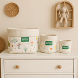 Lot de 3 Paniers Babymat - Nature