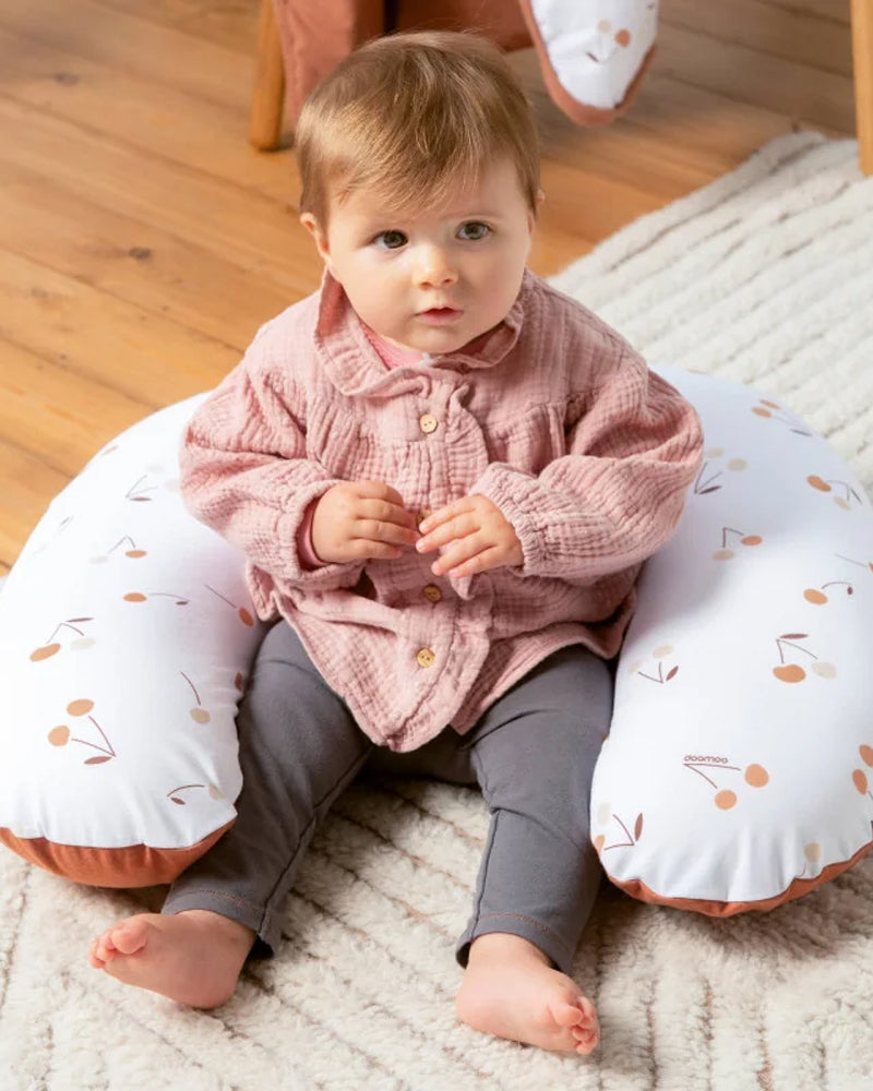 Coussin d'allaitement & maternité SOFTY Cherries Havanna Doomoo