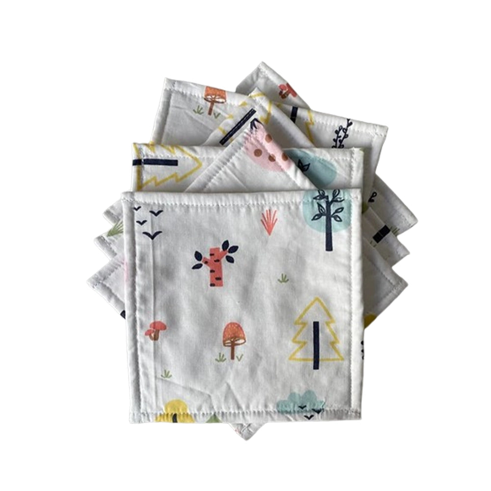 Babymat Lot de 6 Lingettes en Tissu - Nature