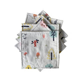 Babymat Lot de 6 Lingettes en Tissu - Nature