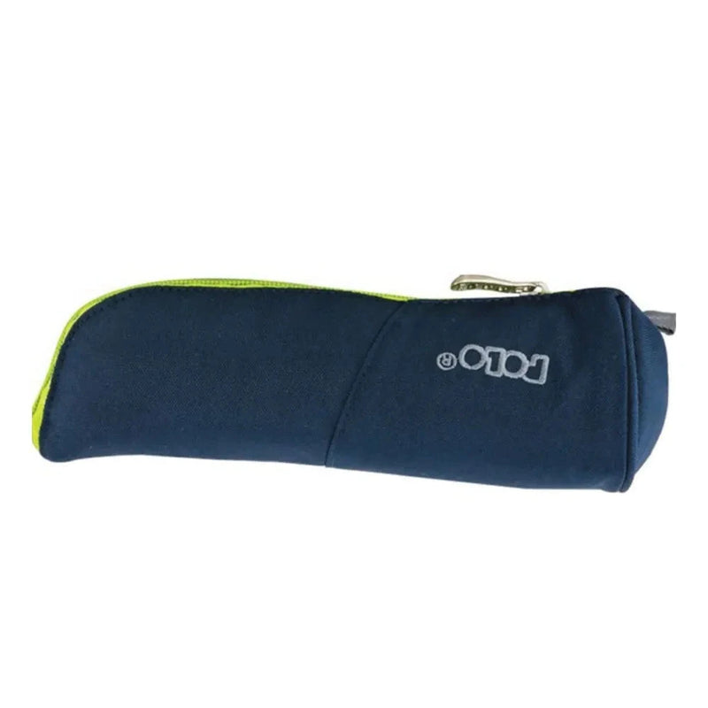 Polo Vertical Pencil Case - Black & Green