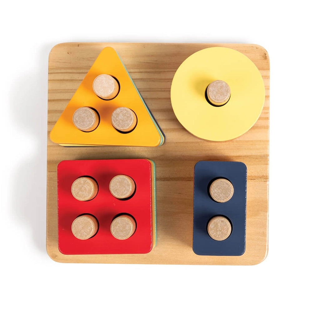 Eurekakids Puzzle à Encastrer Montessori 2en1 18M+