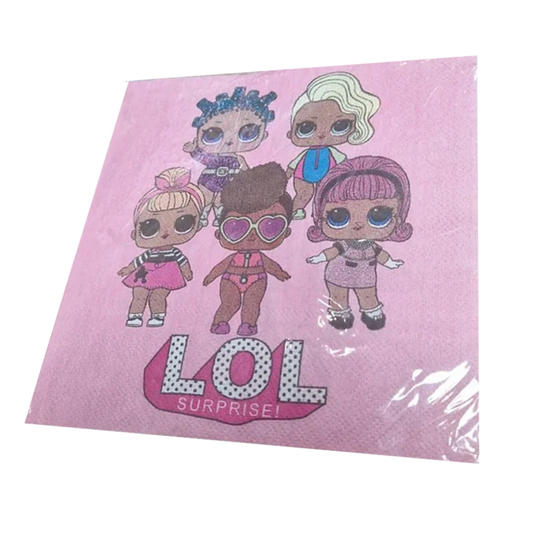 Pack of 10 Paper Napkins - Lol Surprise