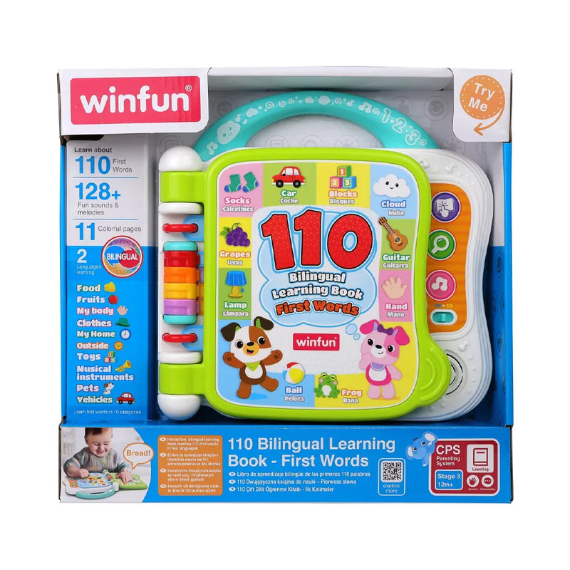 WinFun 110 First Words Bilingual Learning Book – 18M+
