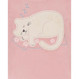 Pyjama 2 pièces enfant en velours motif chat