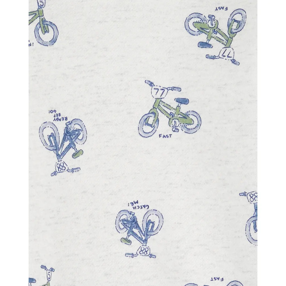 Ensemble 2 pièces enfant : pull en polaire motif vélo et pantalon