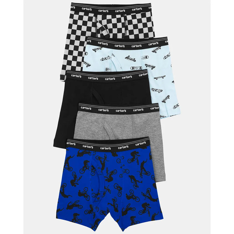 Carter's Boy's 5-Pack Cotton Boxer Briefs