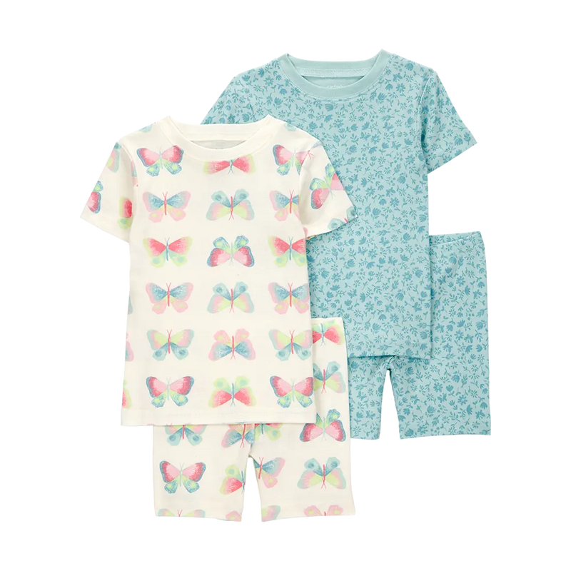 Carter's Girl's 4-Piece Pajamas - Butterfly