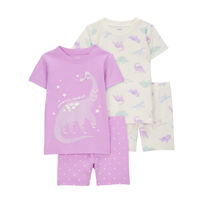 Carter's Girl's 4-Piece Pajamas - Dinosaur