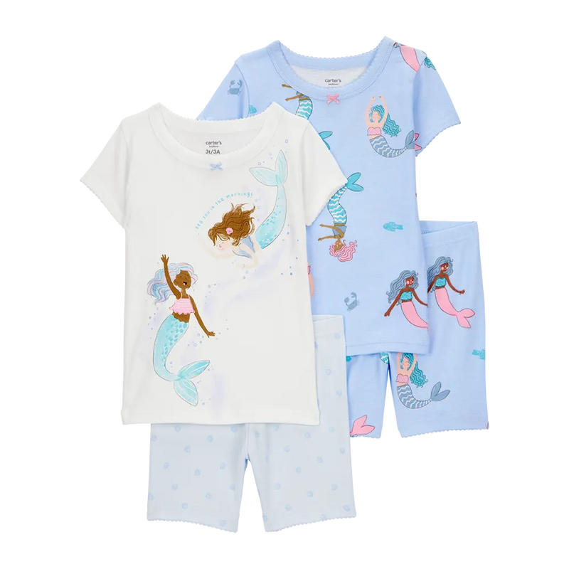 Carter's Girl's 4-Piece Pajamas - Mermaid