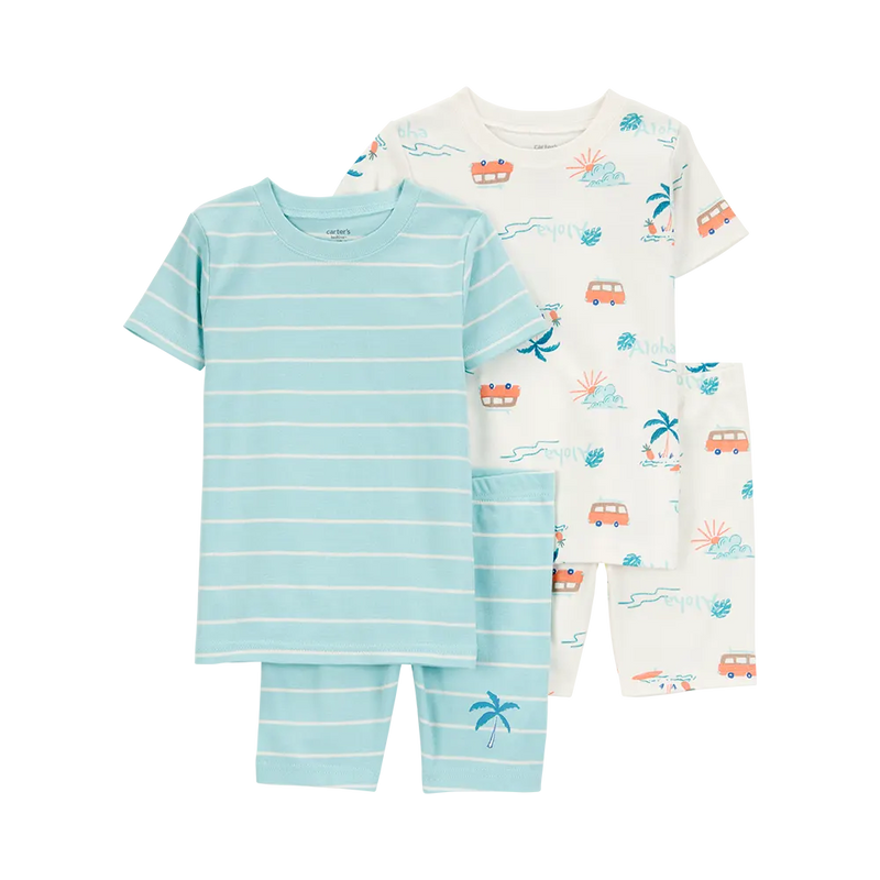 Carter's Boy's 4-Piece Pajamas - Palm Trees