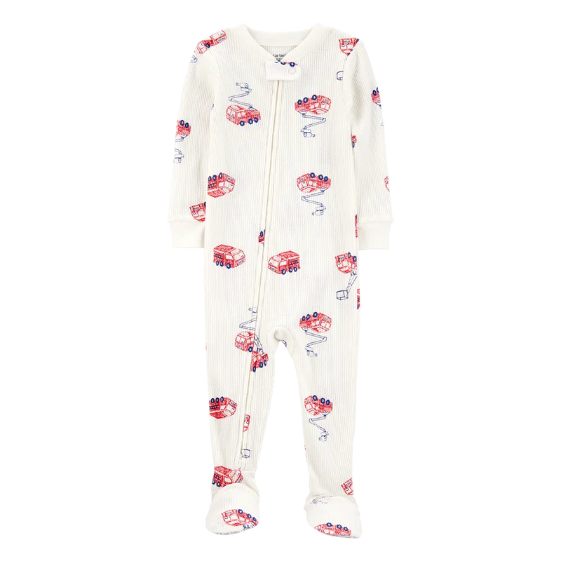 Carter's Boy's Waffle-Knit Sleep & Play - Firefighter
