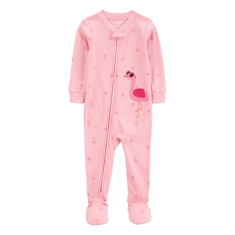 Pelele de algodón para niña Carter's - Flamenco rosa