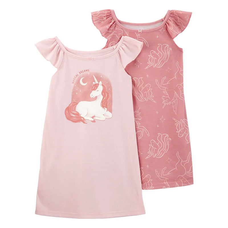 Carter's Girl's 2-Pack Pajamas - Unicorn