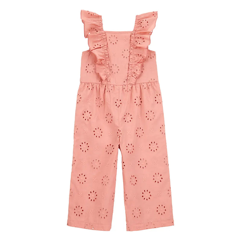 Combinaison à Volants en Broderie Anglaise Fille Carter's - Corail