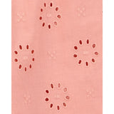 Combinaison à Volants en Broderie Anglaise Fille Carter's - Corail