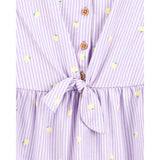 Robe-chemise Rayée Fille Carter's - Citron