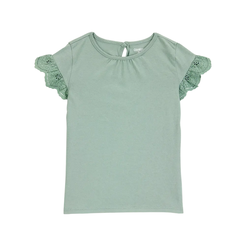 Haut à Manches Papillon Fille OshKosh - Vert
