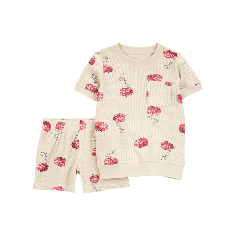Carter's Boy's T-shirt & Shorts Set - Firefighter