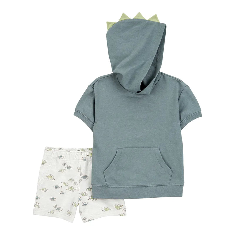 Carter's Boy's Shorts & Hoodie Set - Dinosaur