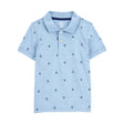 Polo à imprimé ancre pour garçon - Bleu