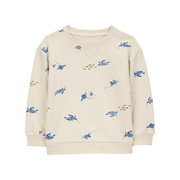 Sweat-shirt à imprimé marin pour garçon - Crème