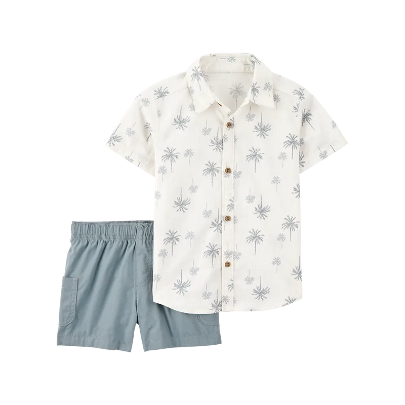 Carter's Boy's Shirt & Shorts Set - Palm Trees