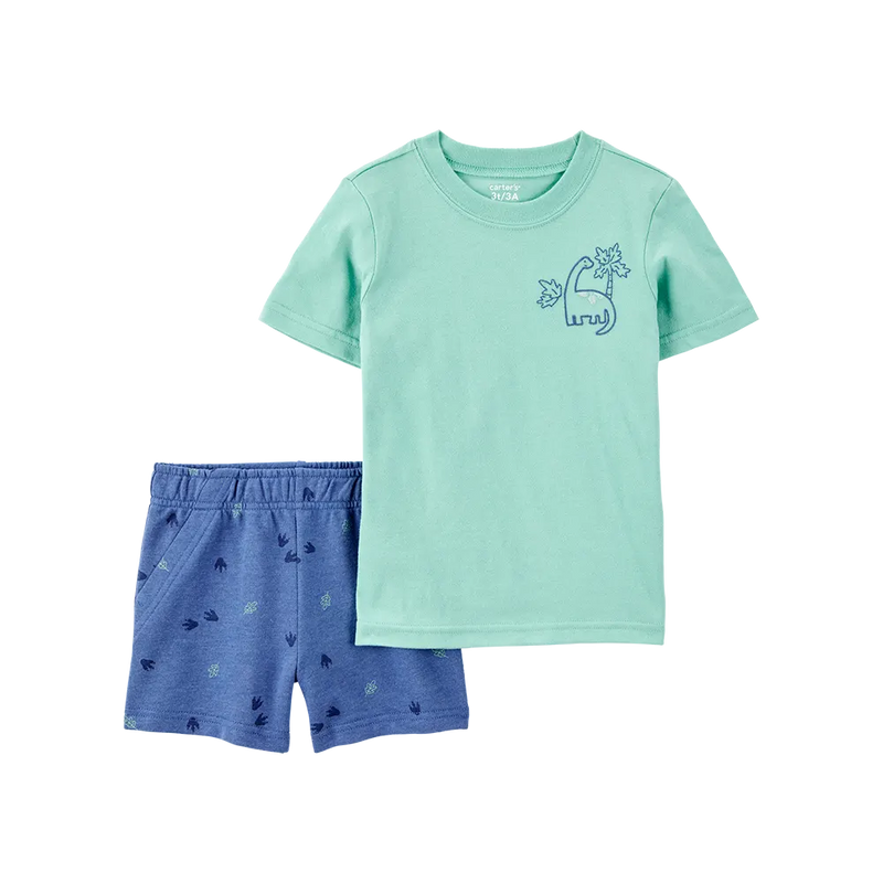 Carter's Boy's T-shirt & Shorts Set - Dinosaur