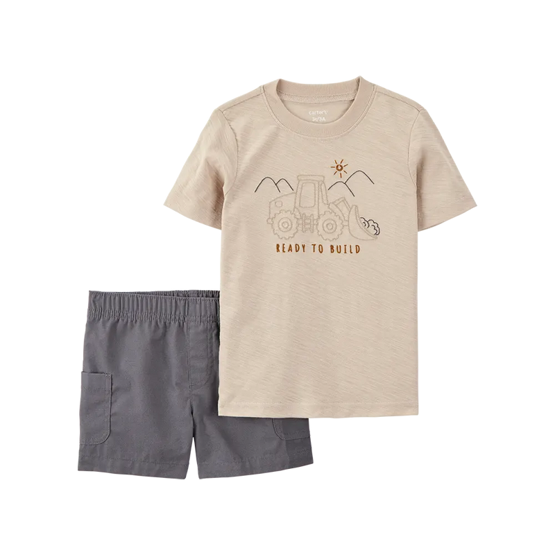 Carter's Boy's T-shirt & Shorts Set - Construction