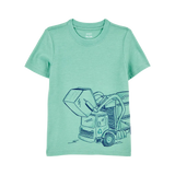T-shirt Graphique Garçon Carter's - Vert Chantier