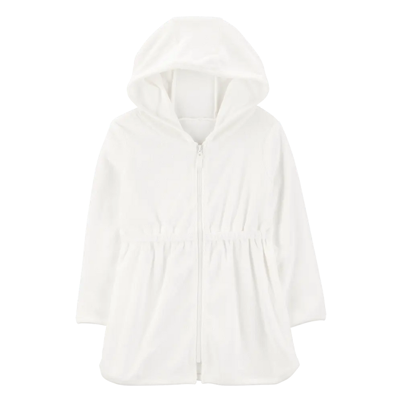 Cache-maillot à Capuche Fille Carter's - Blanc