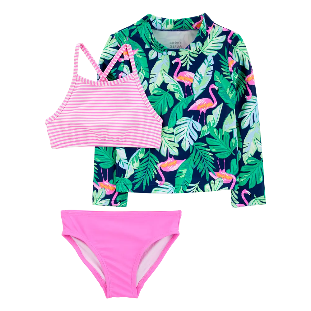 Maillot de Bain 3 Pièces Anti-UV Fille Carter's - Tropical