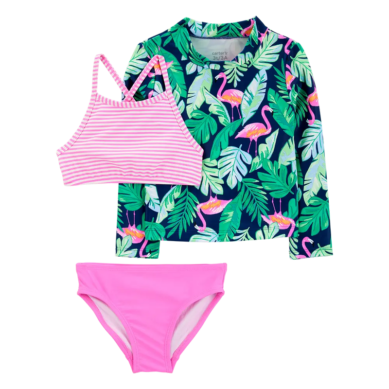 Maillot de Bain 3 Pièces Anti-UV Fille Carter's - Tropical