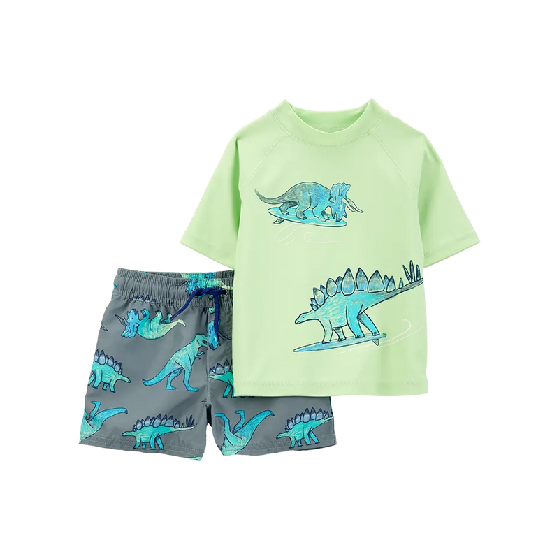 Traje de baño de 2 piezas anti-UV para niño Carter's - Dinosaurio