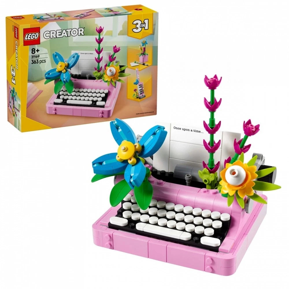 Lego Máquina de Escribir con Flores 8A+